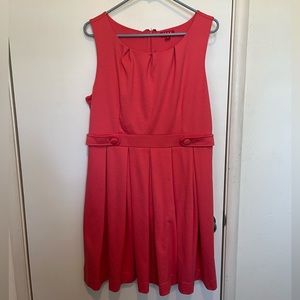 Elle Red Sleeveless Dress